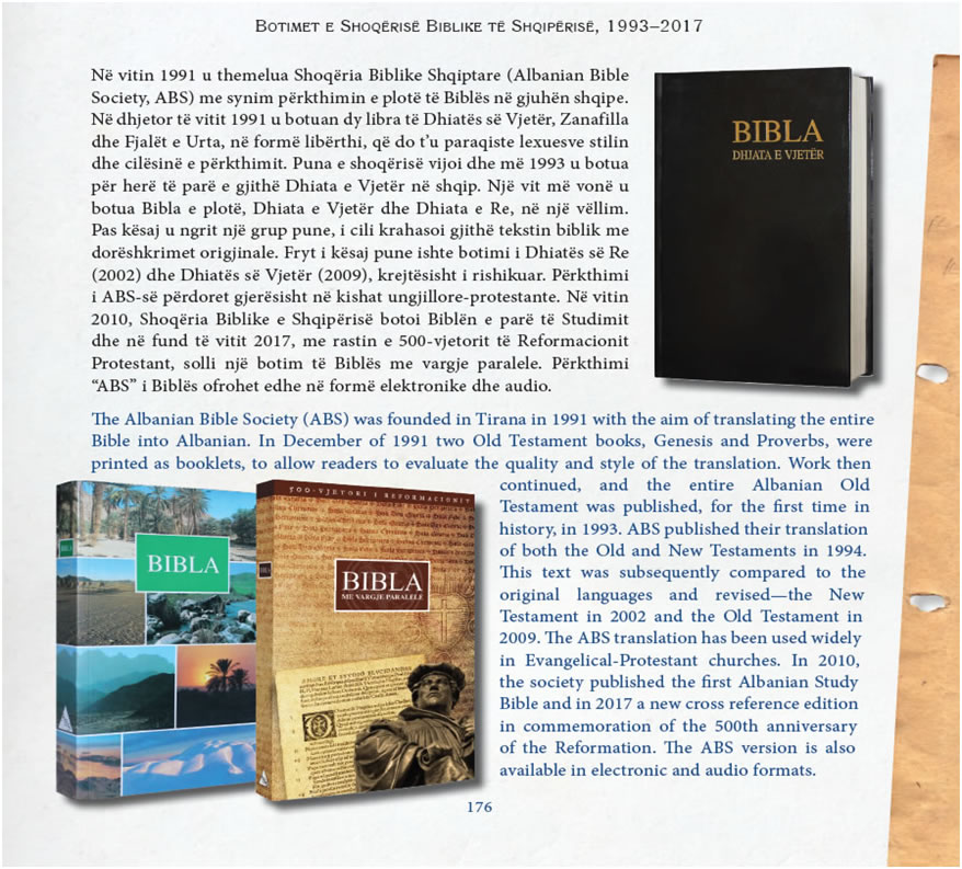 Albanian Bible Society publications